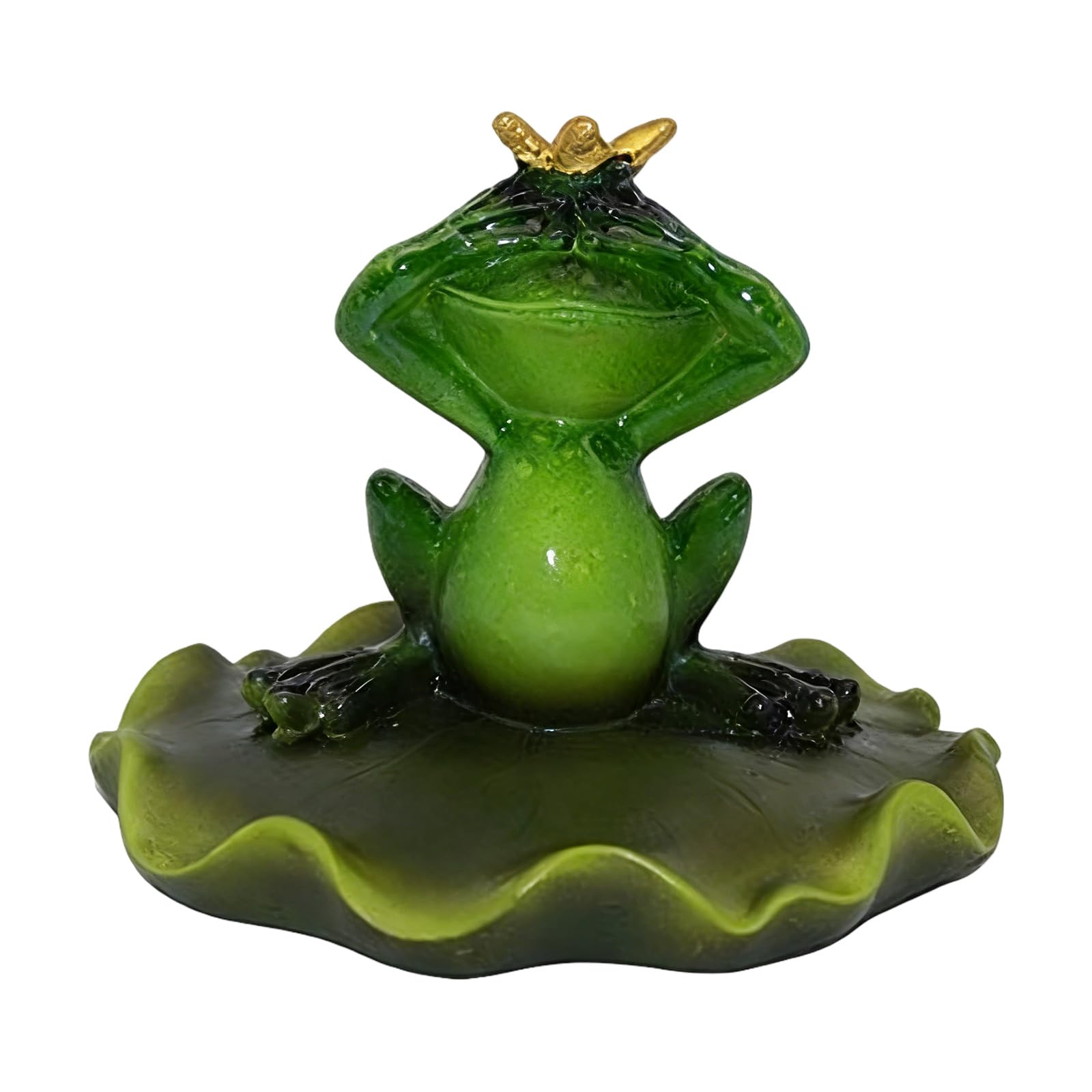 Kaeltsyn Creative Resin Floating Frogs Statue Outdoor Garden Pond Decorative Frogs Sculpture for Home Desk Garden Decoration Decoration Outdoor Decor