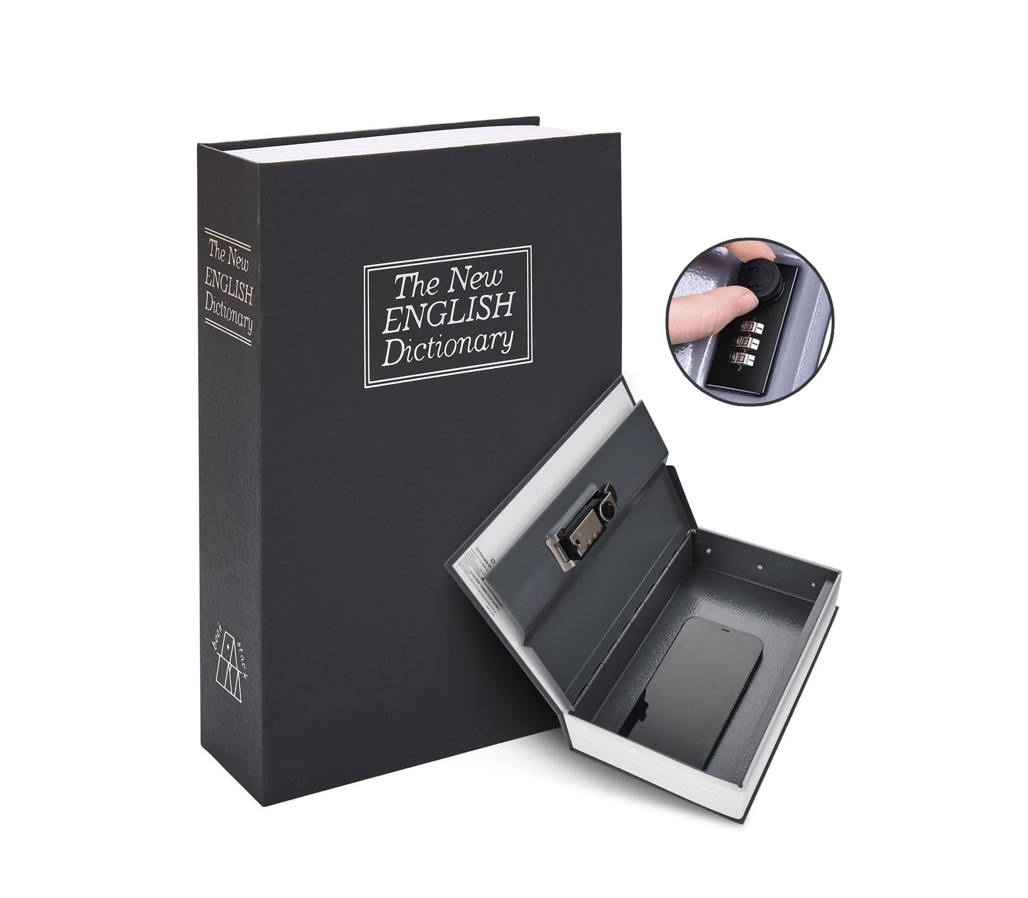 Mr.gadget's Solutions 3 Digit Combination Book Safe Box 180X115x55mm Security Box