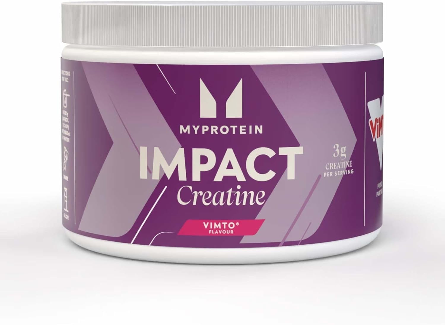 Myprotein Impact Pure Creatine Monohydrate – Vimto - 255g (50 Servings) | Micronised Creatine Powder | 3g Per Serving – Iconic Fruity Flavour – Nutritional Supplement – Muscle & Performance Booster