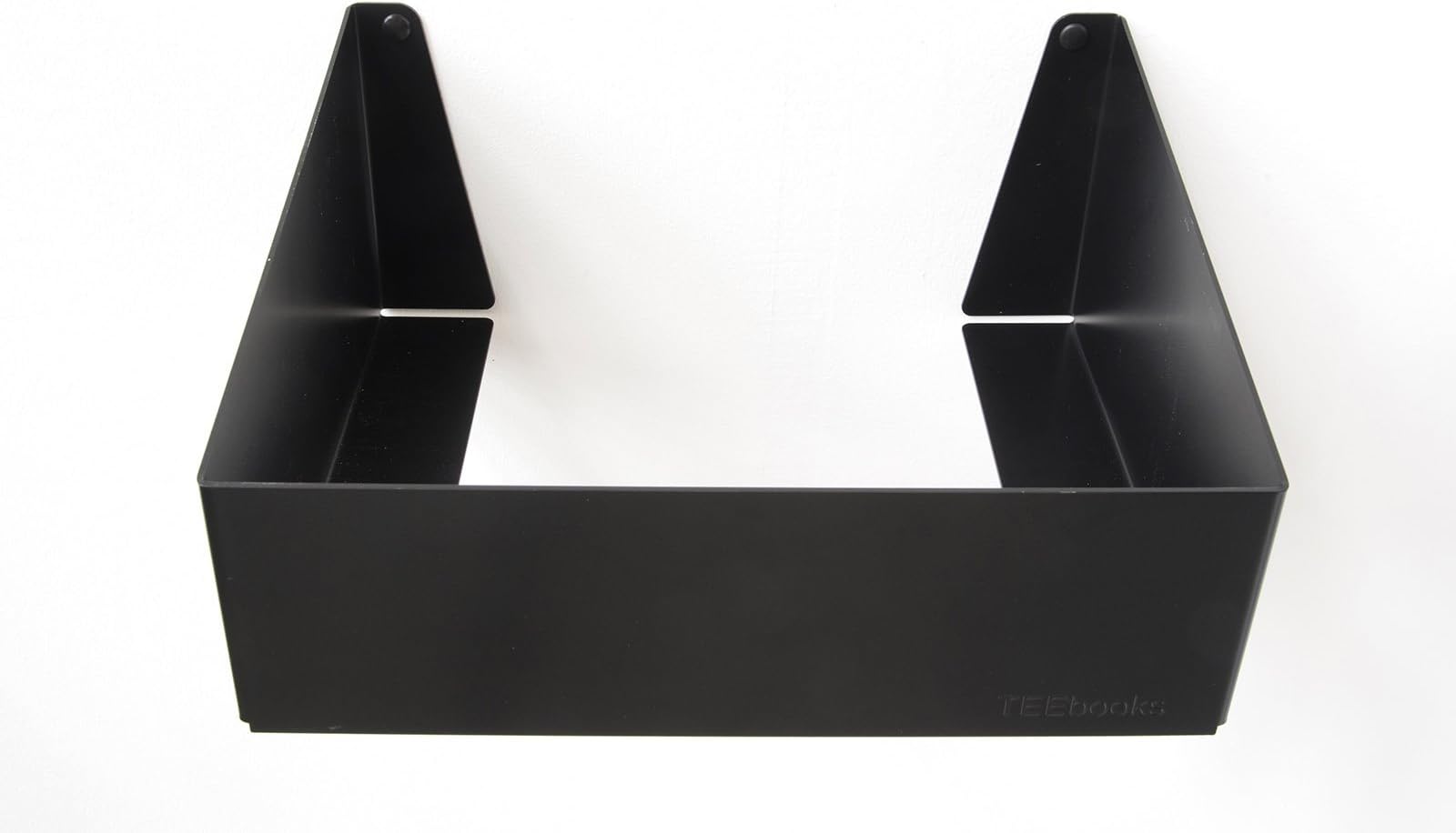 TEEbooks - Vinyl Record storage - 70 LPs - STEEL - BLACK - Wall Shelf