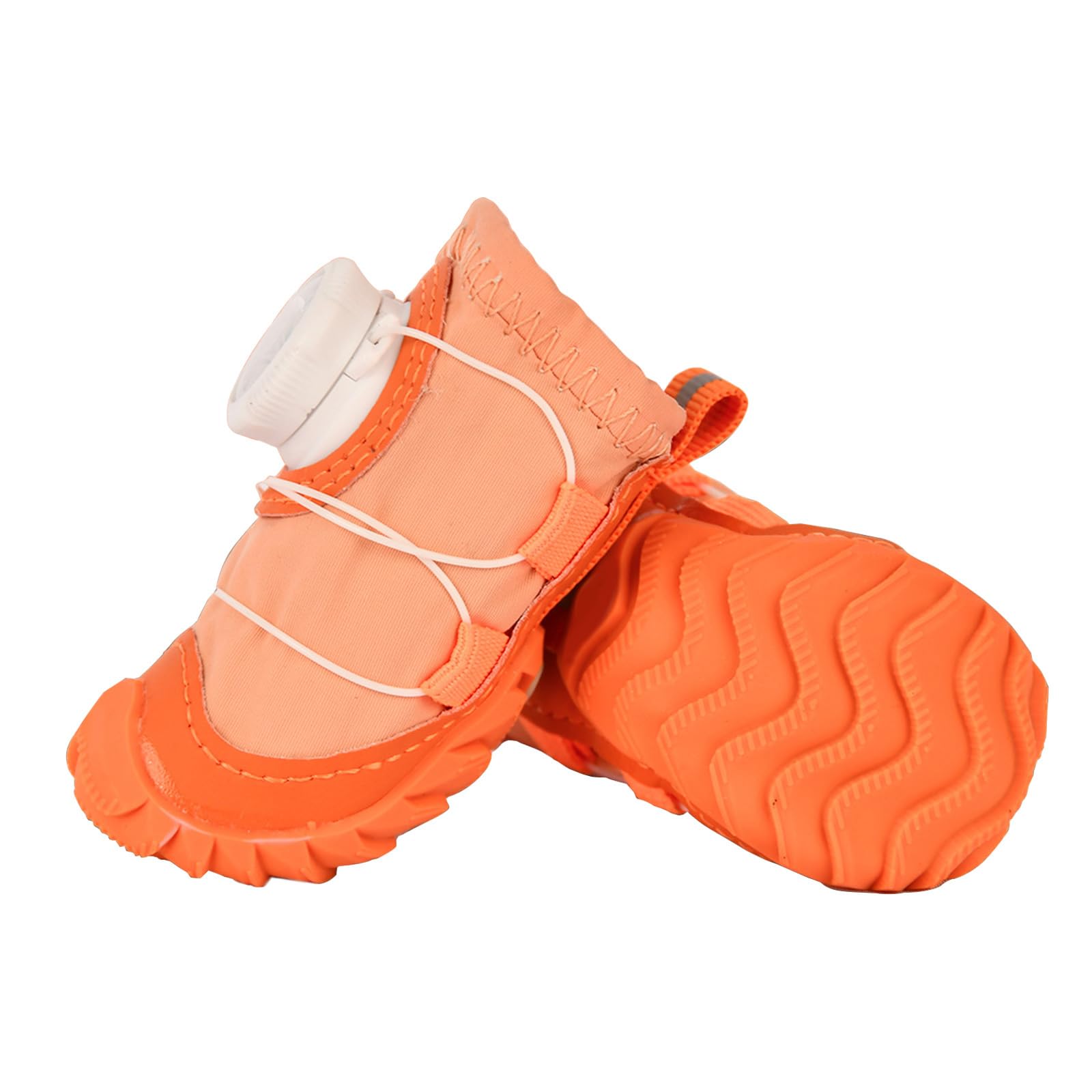 HZBB 1pair Nonslip Dog Sneakers Reflective Puppy Shoes Soft Warm Pet Paws Protectors During Walks Waterproof Dog Boot