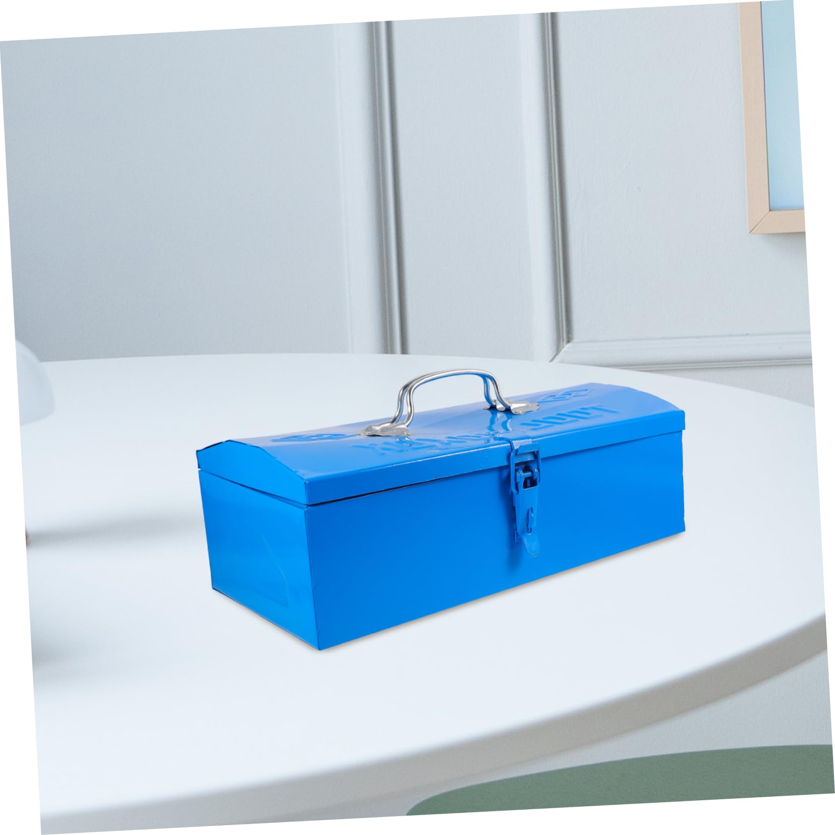 Cassetta Portautensili Monostrato Organizer Portatile in Ferro Blu