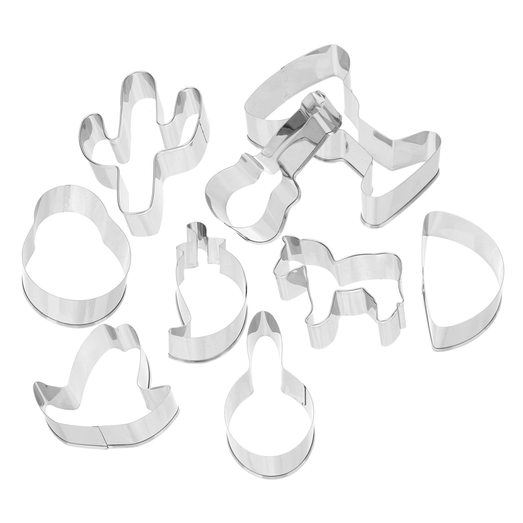 ABOOFAN 30 Stk Keksform kinder keksausstecher party sachen plätzchen dosen baking mold austecher Gebäck kräuseln wiederverwendbare Keksausstecher Bäckereibedarf Rostfreier Stahl