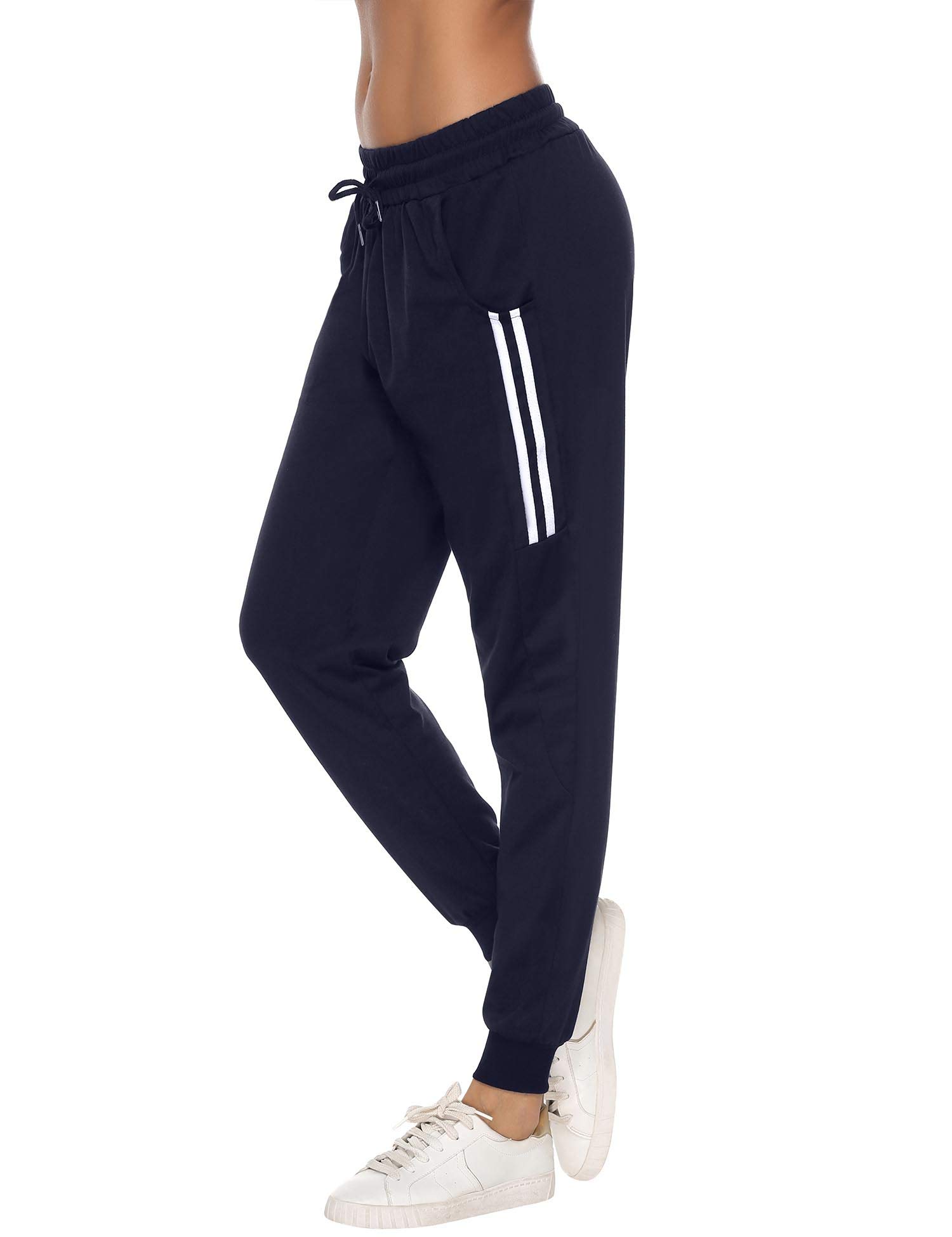 Sykooria Pantaloni Sportivi Donna Pantalone Tuta Donna Cotone Pantaloni Jogger Leggeri con Coulisse S-XXL