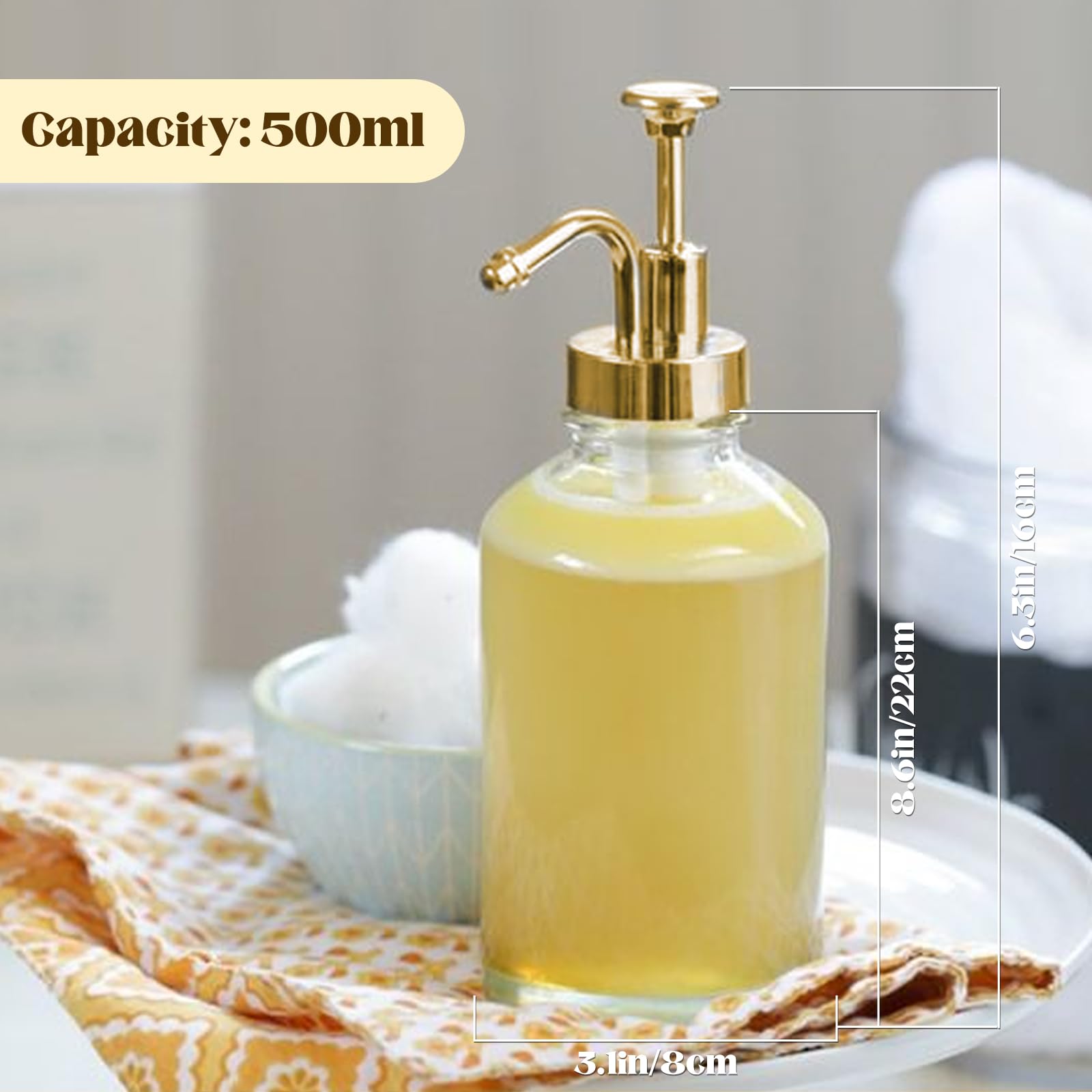 2 Pz Dosatore Sciroppo di Caffe 16.9 oz 500 ml Erogatori di Sciroppo di caffè Erogatore a Pompa per Bar Bottiglie di Aceto Dispenser per Sciroppo caffè con 35 Adesivi e Imbuto