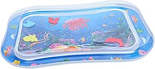 ULDIGI Almofada De Água Inflável Tapete De Jogo De Água Inflável Tapete Sensorial De Água Tapete De Brincar De Tempo De Barriga Tapete De Brincar Para Banheira De Bebê Brinquedo De Banho