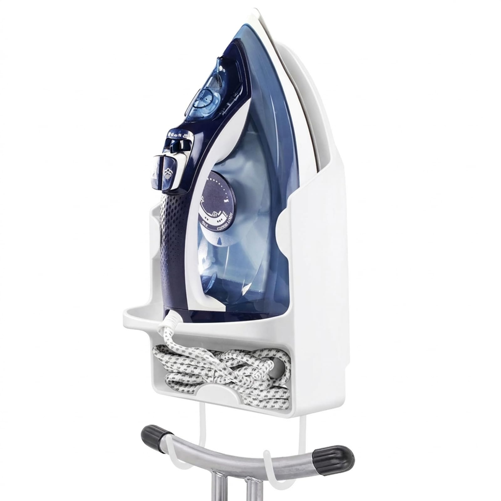 Newthinking Iron Holder with Hook, Wall Iron Stand and Ironing Board Holder