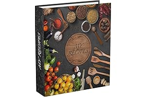 Recipe Dividers for 3 Ring Binder - 12 Tabbed Recipe Book to Organize Own Recipes