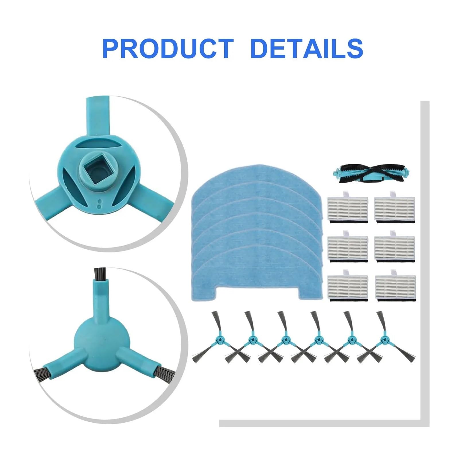 Kit 1 Set Parti Aspirapolvere, Compatibile con Lubluelu, L15 Spazzole