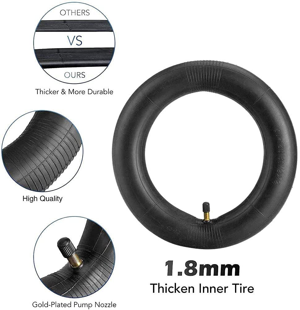 Pneu de Scooter électrique, pour Scooter électrique M365/Pro 8,5 Pouces épaissir Le Tube de Remplacement gonflé remplacer Le Tuyau 2 pièces
