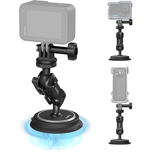 SMALLRIG Magnetic Mount for Gopro, Powerful Camera Car Mount Outside for Gopro, for Insta360 and Phone, with Ball Head Magic Arm