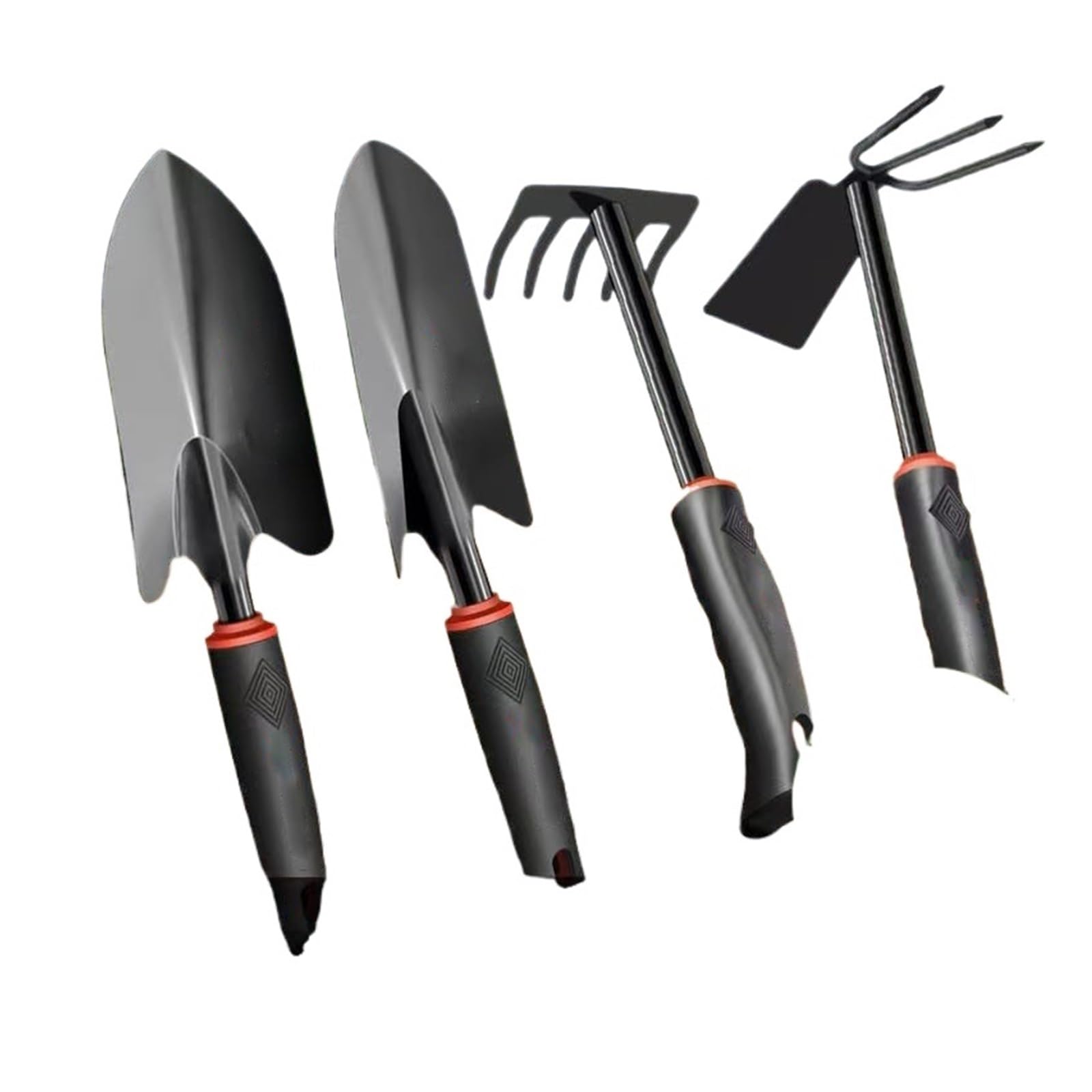 Ensemble d'outils de Jardinage 5 pièces : Pelle, sécateur, houe, râteau – Kit Essentiel