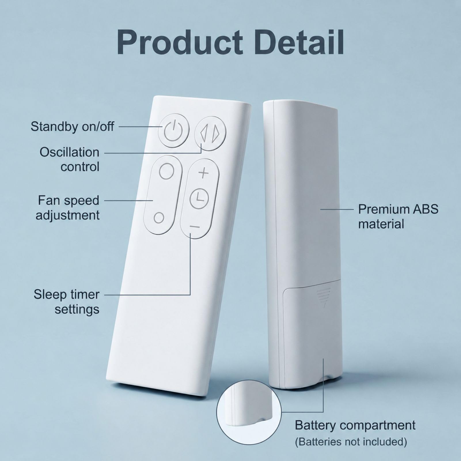 Zamienny pilot zdalnego sterowania tylko do Dyson AM06 AM07 AM08 | Kompatybilny z numerem części wentylatora wieżowego oczyszczacza powietrza 965824-01 965824-02, nie wymaga konfiguracji