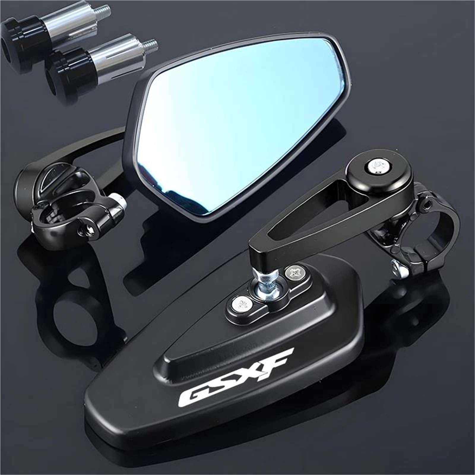 Espejo retrovisor de motocicleta con cristal antirreflejos para manillar de Suzuki GSXF