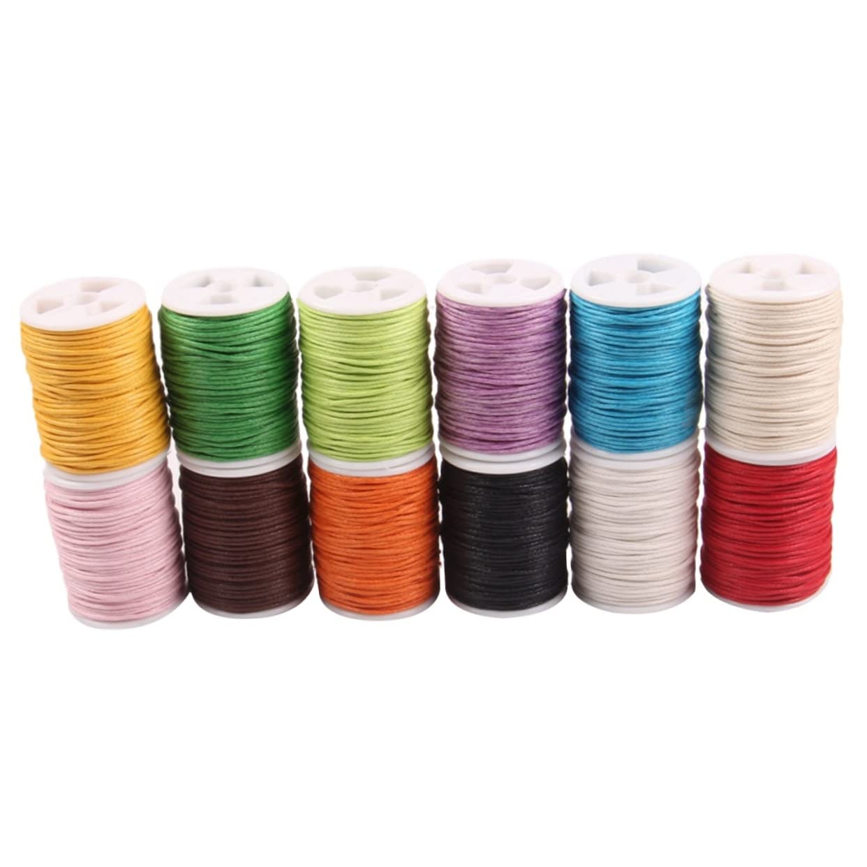 EXCEART 24piezas Cuerda De Algodón Encerado De Mixtos para Manualidades Decoración Artística y