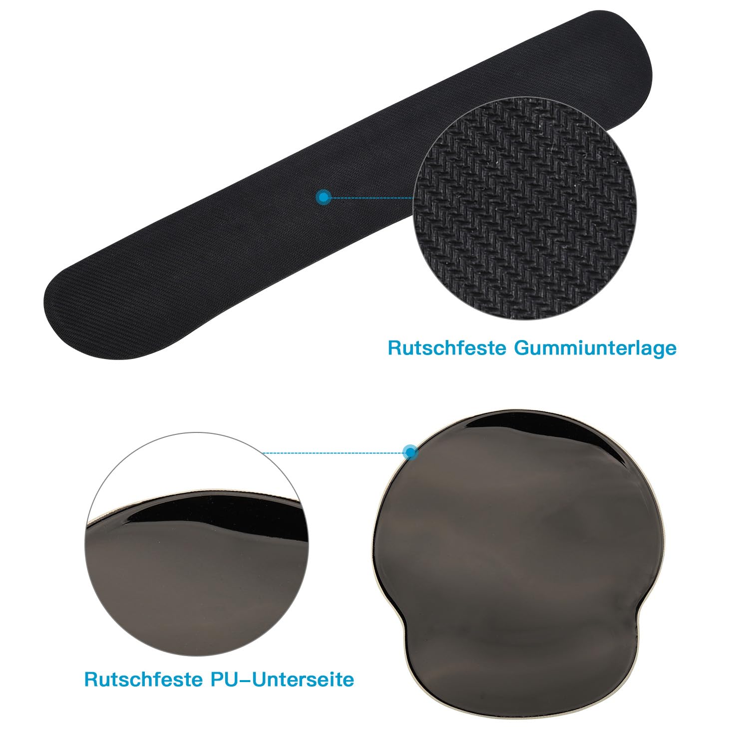 Aoksunova Tappetino per mouse ergonomico con poggiapolsi in gel e motivo dente di leone