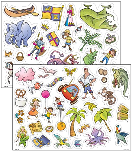 Super Duper Publications | Magnetic Fantasy Adventure Stories Match-Up Barrier Game | Educational Learning Resource For Children #TOP5