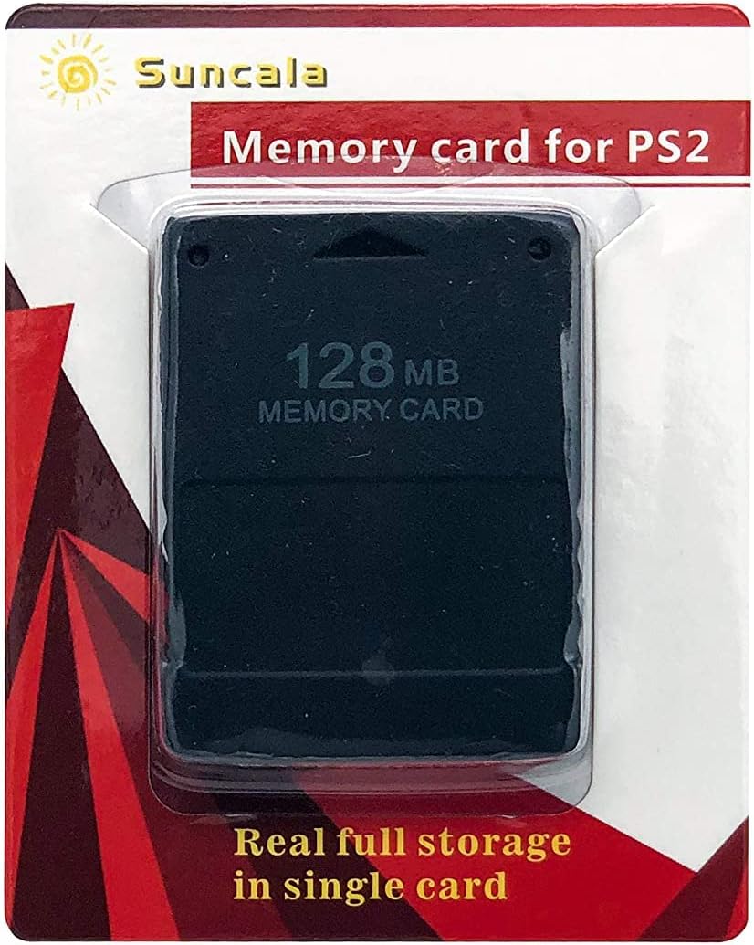128MB Memory Card for PlayStation 2, High Speed Memory Card for Sony PS2