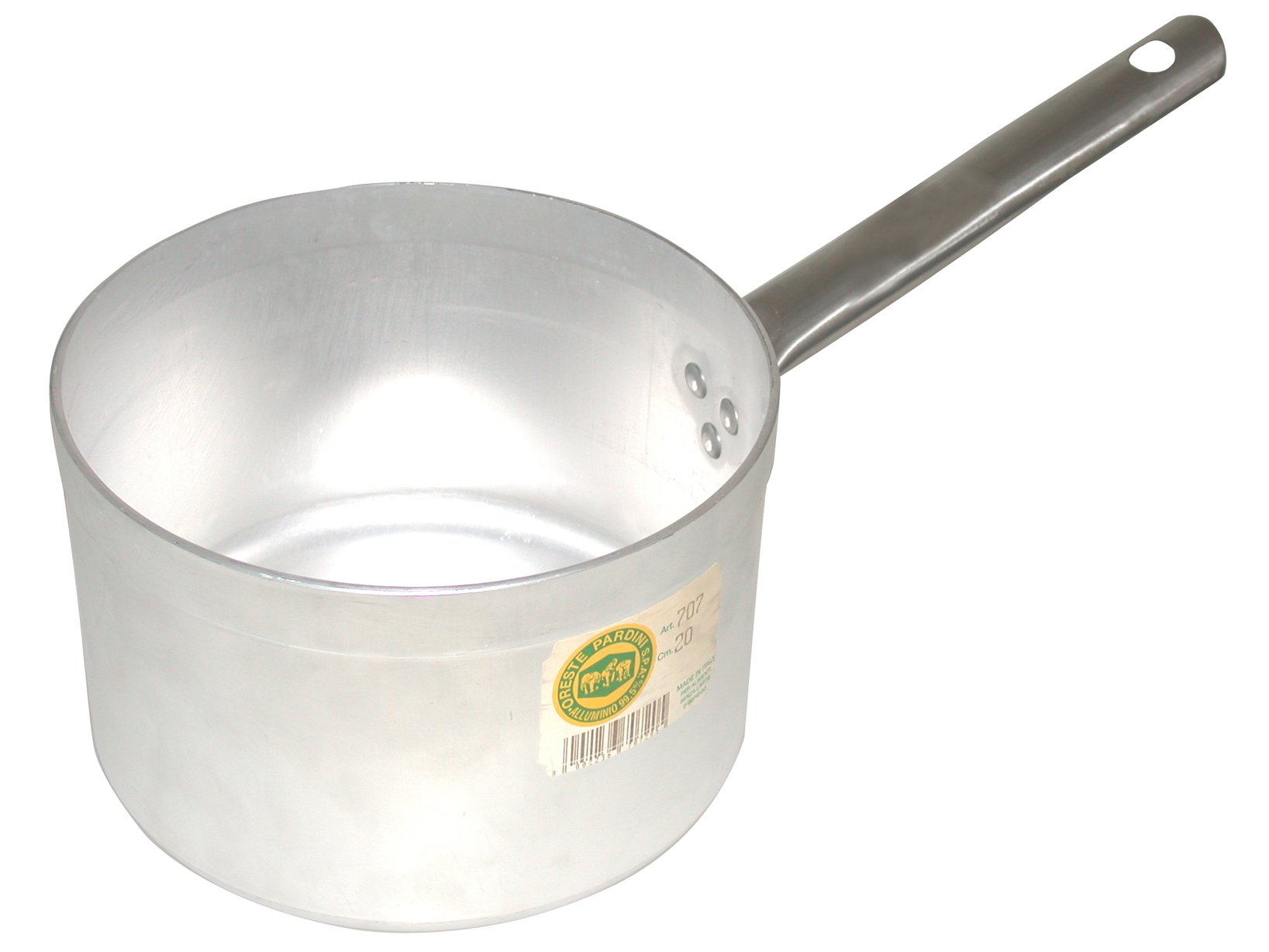PARDINI Casserole Aluminium Albergo Alta A Handle 5 Cookware, Grey, 22 cm