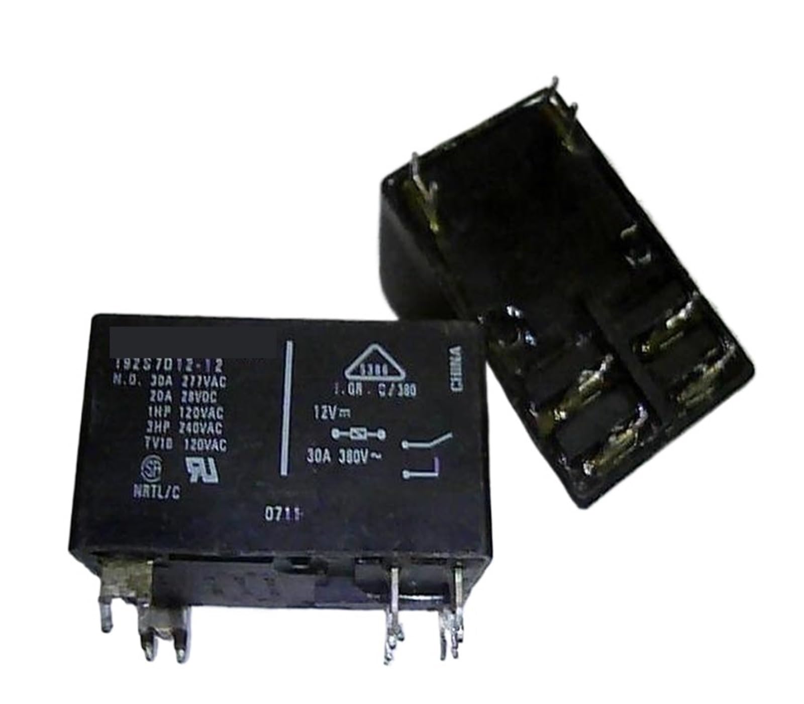 Relais 12 V CC T92S7D12-12 de 6 pieds pour commutation haute puissance