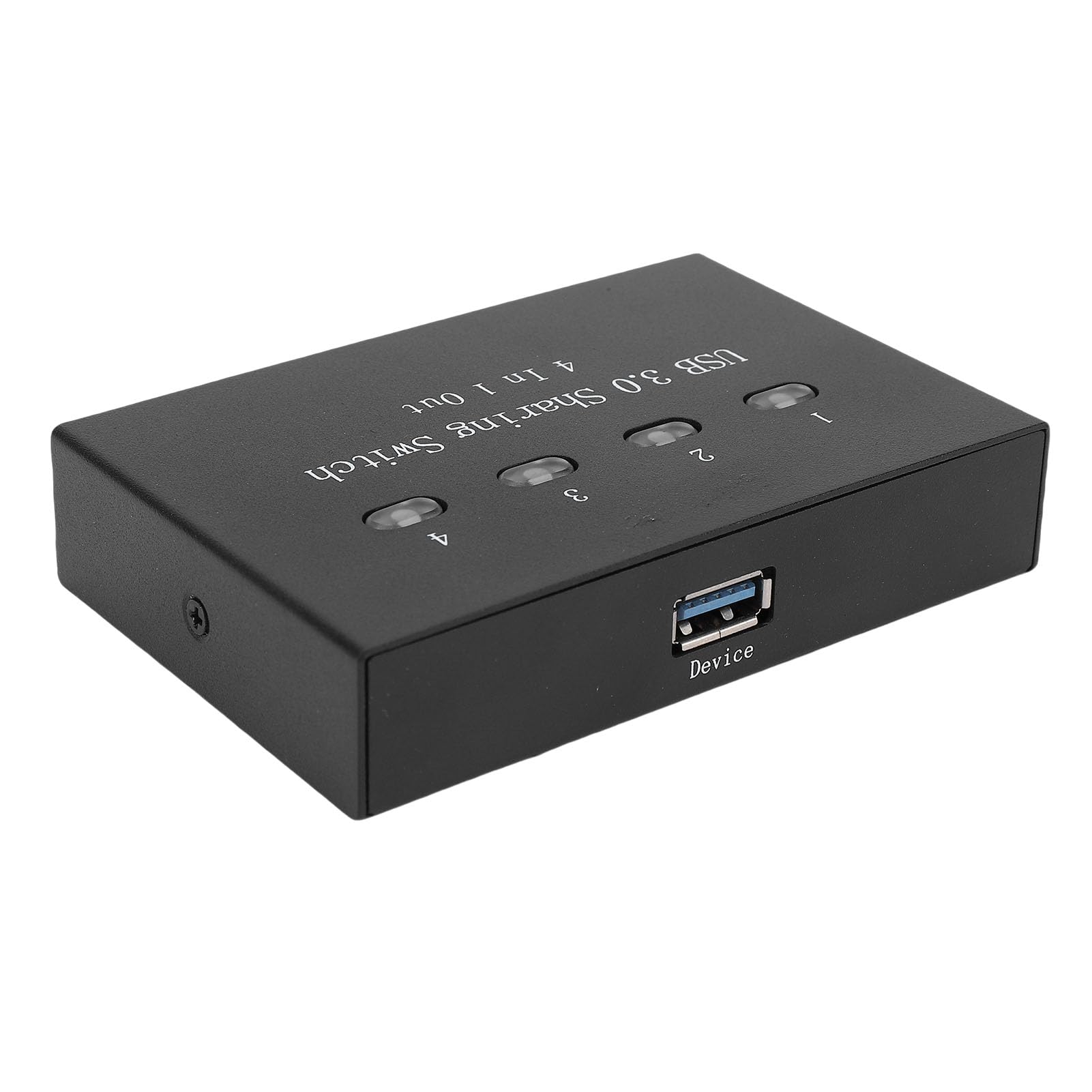 USB-Drucker-Sharing-Switch, Manueller 4-Port-Switcher für 4 Computer, die Sich Einen Drucker Teilen, USB 3.0-Hochgeschwindigkeitsübertragung mit Plug-and-Play, Manuelles Umschalten für den