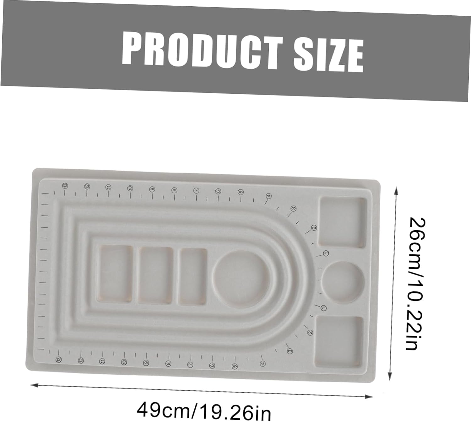 PHENOFICE 2pcs Beaded Jewelry Making Board with Groove Lovers to Sort Arrange and Finish Beads for Unique Necklaces and Bracelets Lightweight Design Tray