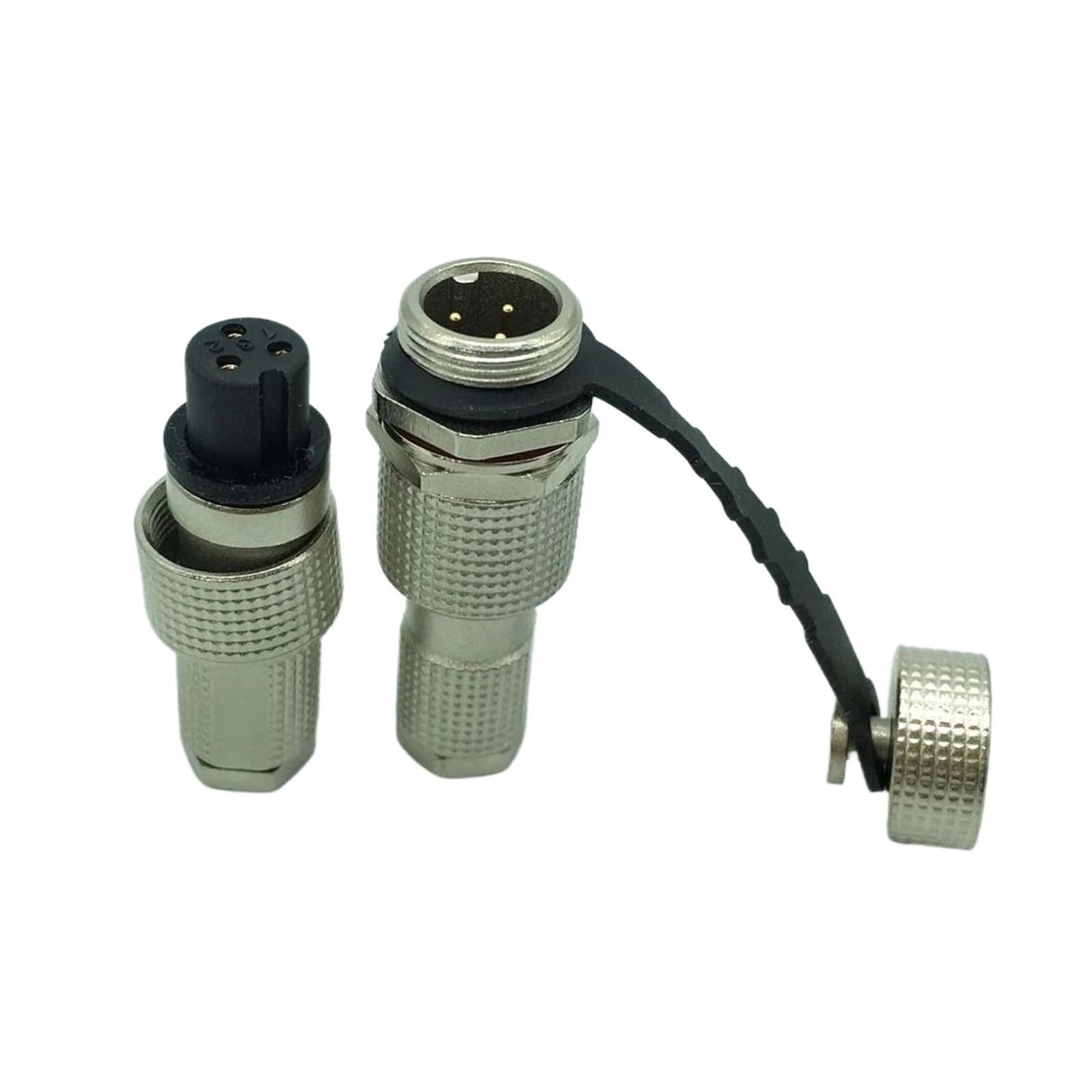 Conector circular de cobre GX12 con 3 pines y aislamiento IP67 de alta densidad