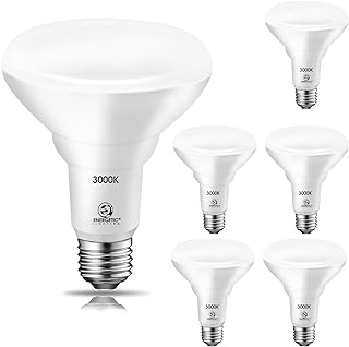 Energetic 6 Pack 650 Lumens 65W BR30 LED Recessed Light Bulb, 3000K