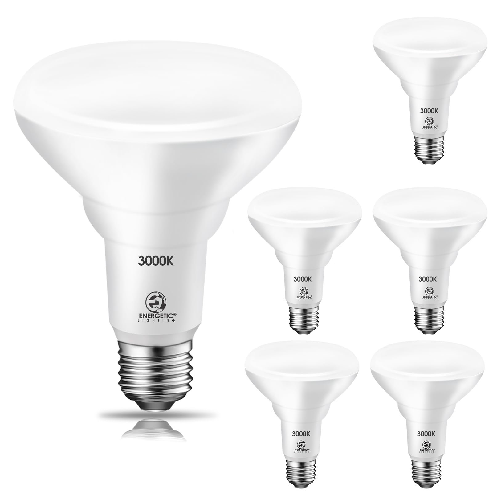 Energetic Lighting BR30 6-Pack 3000K