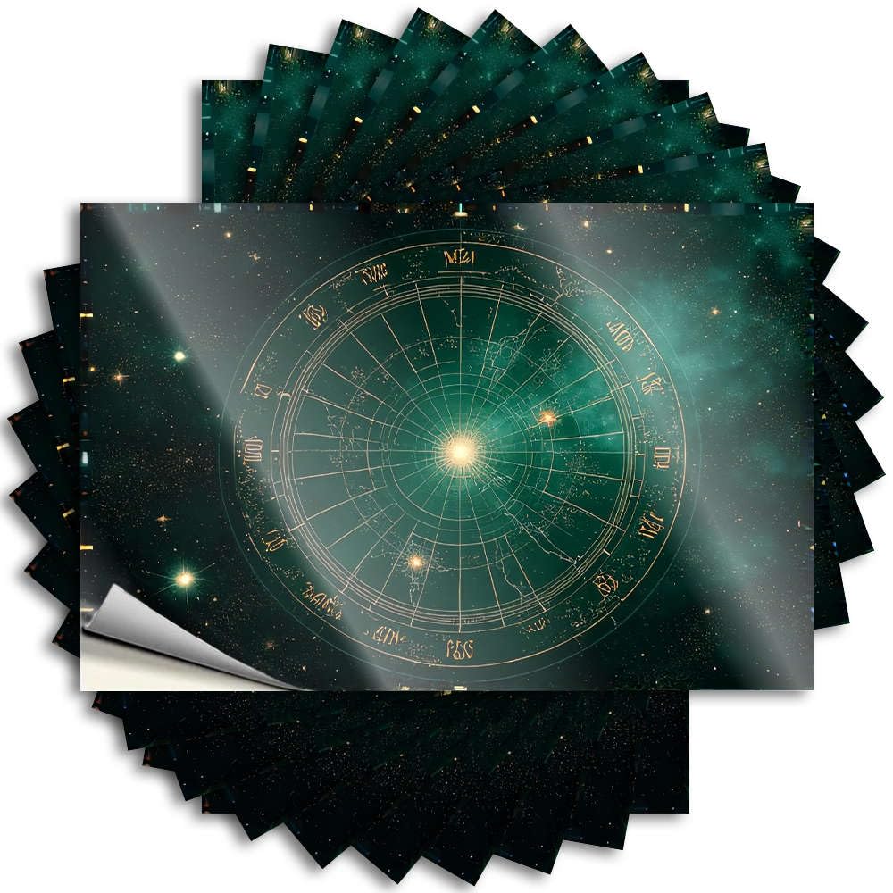 Beauty Quote Window | Astrological Chart with Zodiac Signs. Feminist Things Sticker Pack(6X9CM)