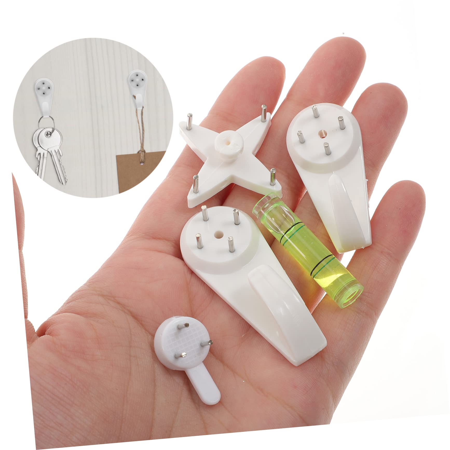 ifundom 117piezas Soporte Para Colgar Cuadros y Fotos Ganchos Invisibles Para Paredes De Ladrillo y Kit Práctico y Duradero Para Decoración De Interiores