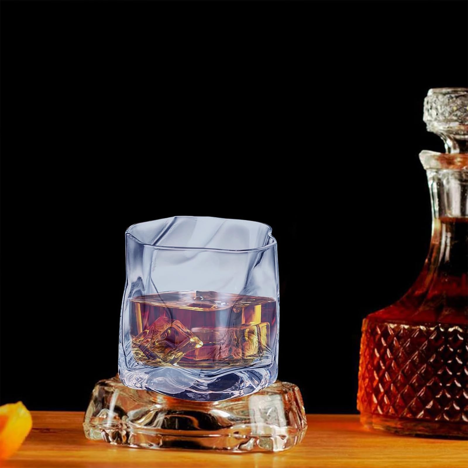 Vasos Azules Cristal LOITTAINUE Juego De 6 Vasos De 200 Ml – Vasos De Whisky De Cristal Irregulares – Vasos De Café Helado, Vasos De Cóctel, Vasos Largos, Agua, Té, Café, Zumo Vasos Azules Cristal LOITTAINUE Juego De 6 Vasos De 200 Ml – Vasos De Whisky De Cristal Irregulares – Vasos De Café Helado, Vasos De Cóctel, Vasos Largos, Agua, Té, Café, Zumo