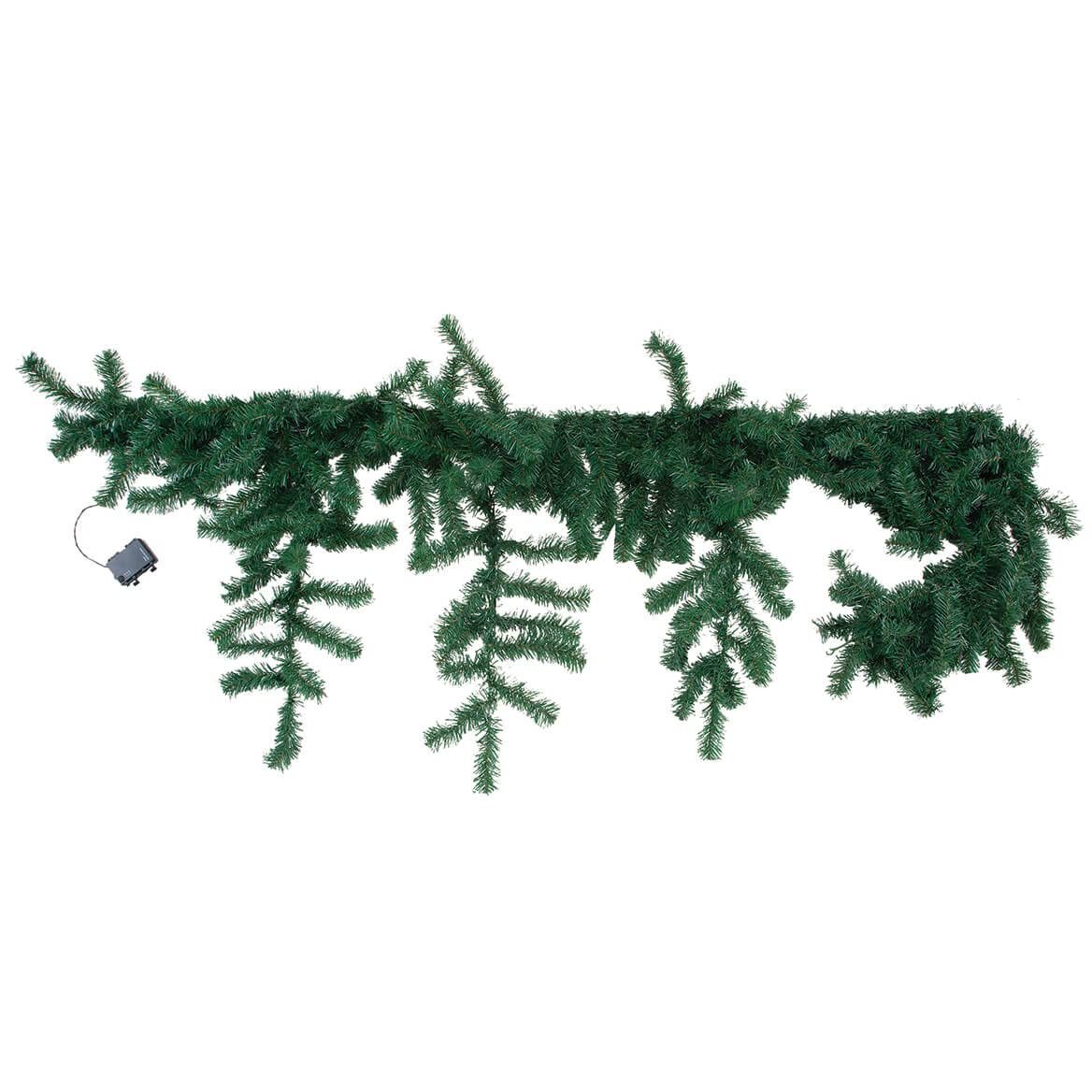 Fox Valley Traders Battery-Operated Pre-Lit Cascading Mantel Garland