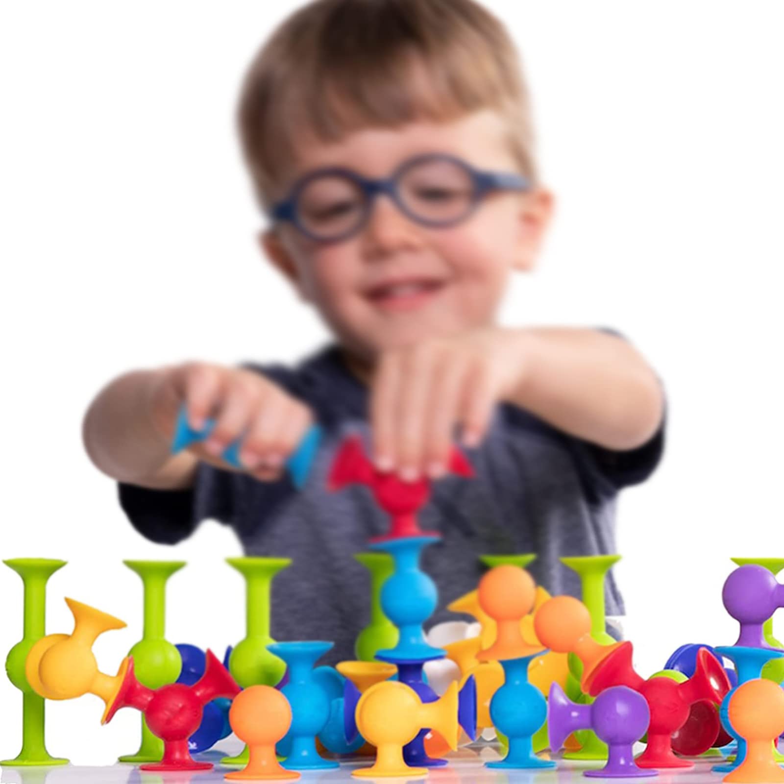 Anyinkai 28-teiliges Saugnapf Spielzeug Set - Wiederverwendbare Silikon Figuren Für Kinder