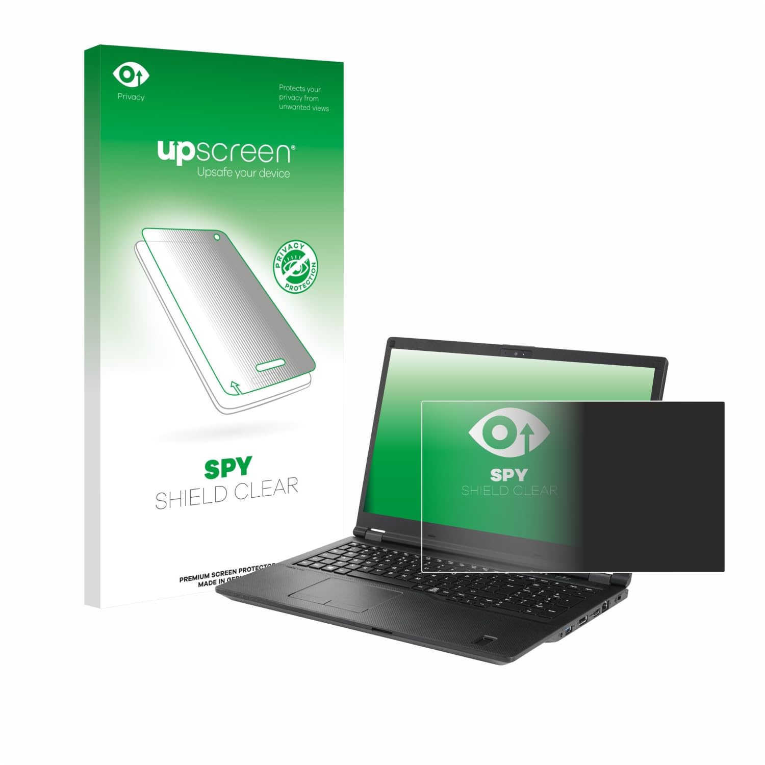 upscreen Anti-Spy Blickschutzfolie für Fujitsu Lifebook U7511 Made in Germany, Privacy Screen Displayschutz-Folie [Sichtschutz, Blaulichtfilter]