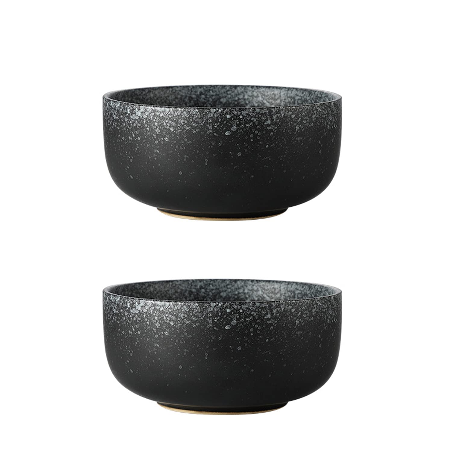 BERTY·PUYI Ciotola di Ramen Giapponese in Ceramica, Set di 2, 40 Once Grandi Ciotole Profonde, Ciotola di Zuppa di Noodle, Ciotola di Noodle Istantanei Creativa, Grande Ciotola di Noodle di Manzo-D