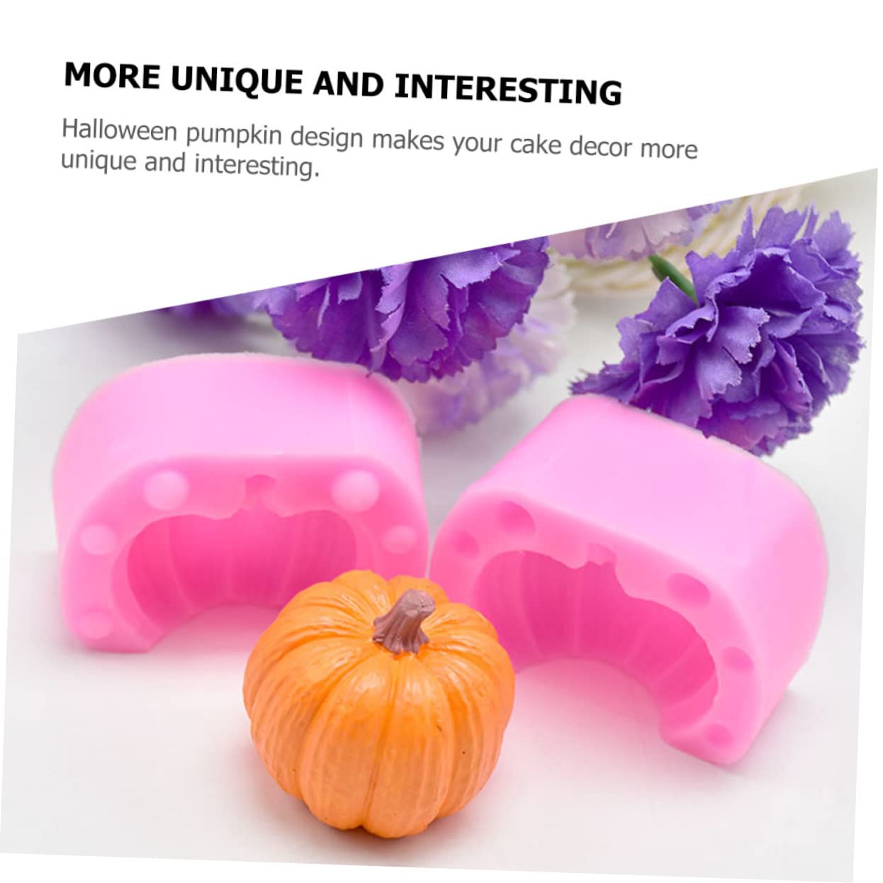 Zerodeko Molde Para Hornear Silicona Calabaza Halloween Molde Para Pastel Decorativo Reutilizable Herramienta Multiusos Para Repostería Diy Regalos Y Postres Festivos 6 Piezas X 5