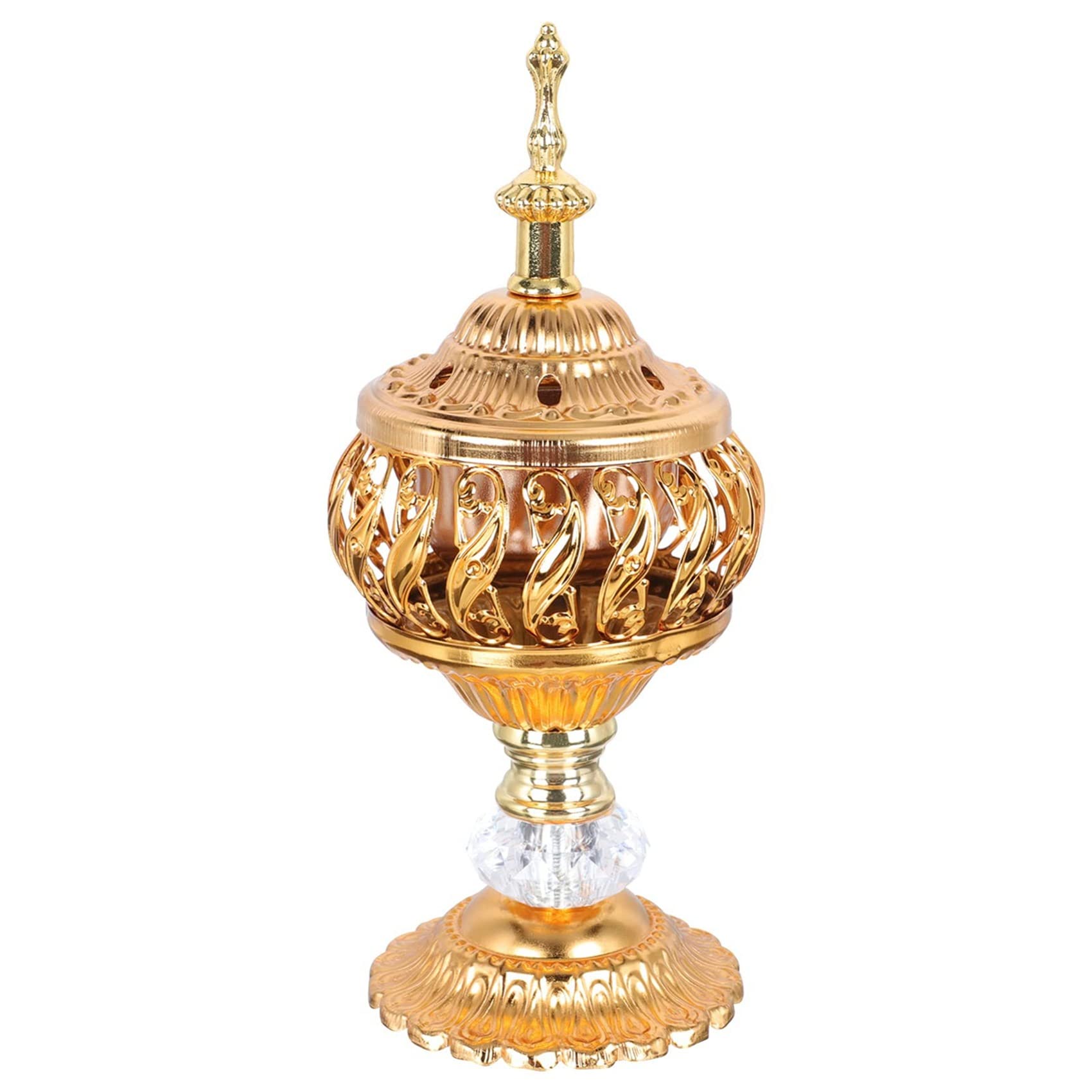 CTRLZS Incense Burner Incense Bakhoor Charcoal Incense Burner Metal Arab Censer Desktop Decor for Incense Sticks Cones