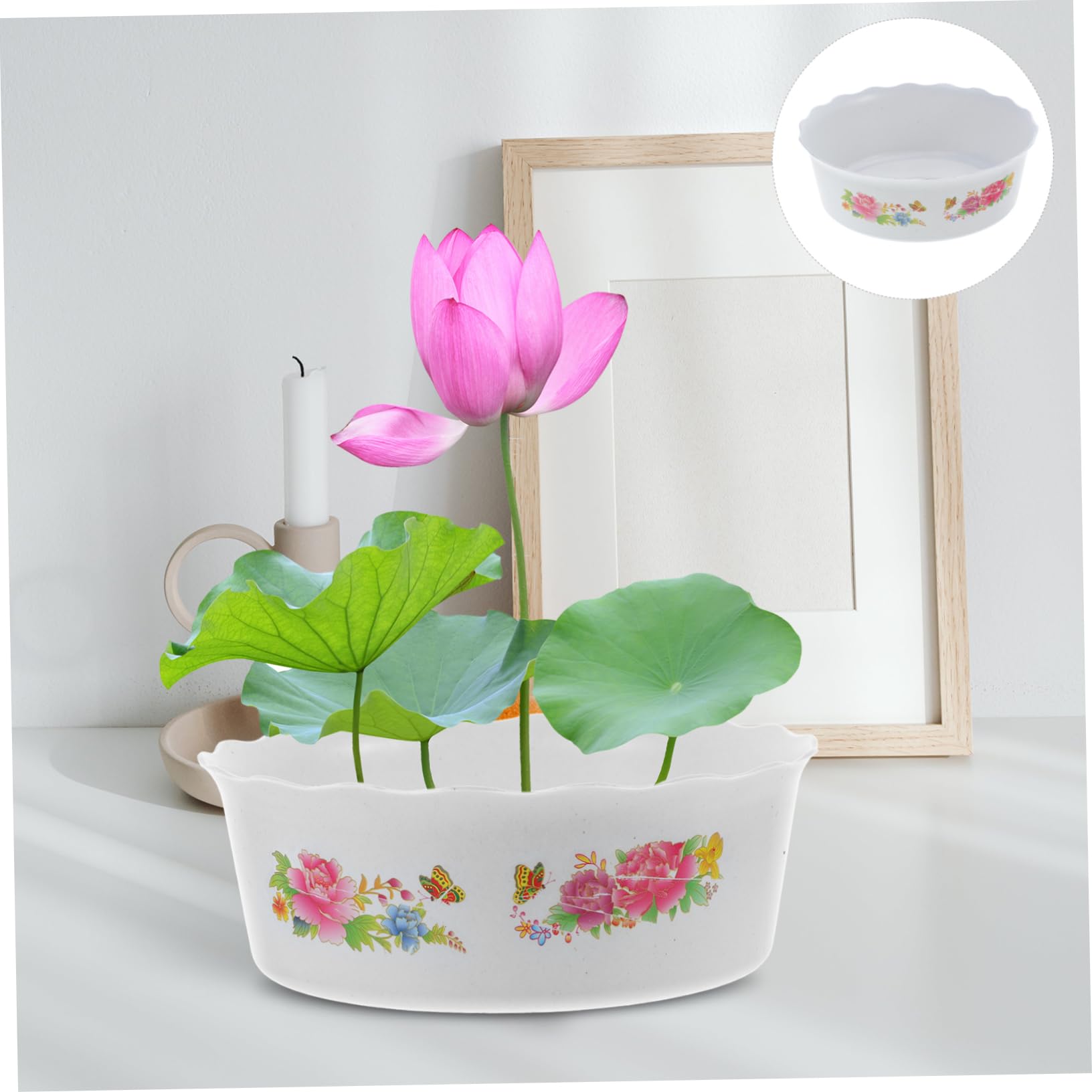 blumenkasten bestellen Blumenkasten Lärche Natur inkl. Stoffeinsatz - fertig montiert main image 1