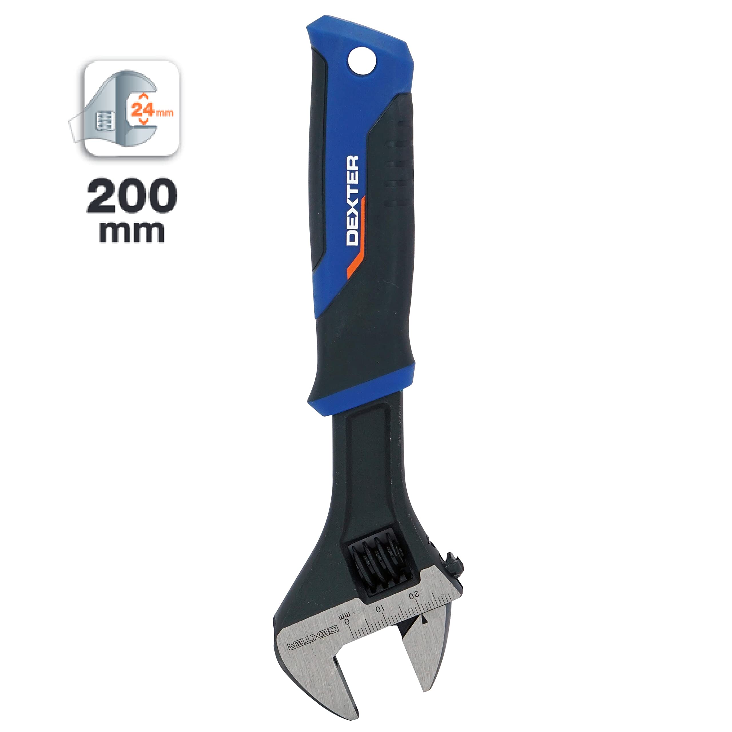 Clé à Molette STIER 200 Mm, Ouv. 25 Mm