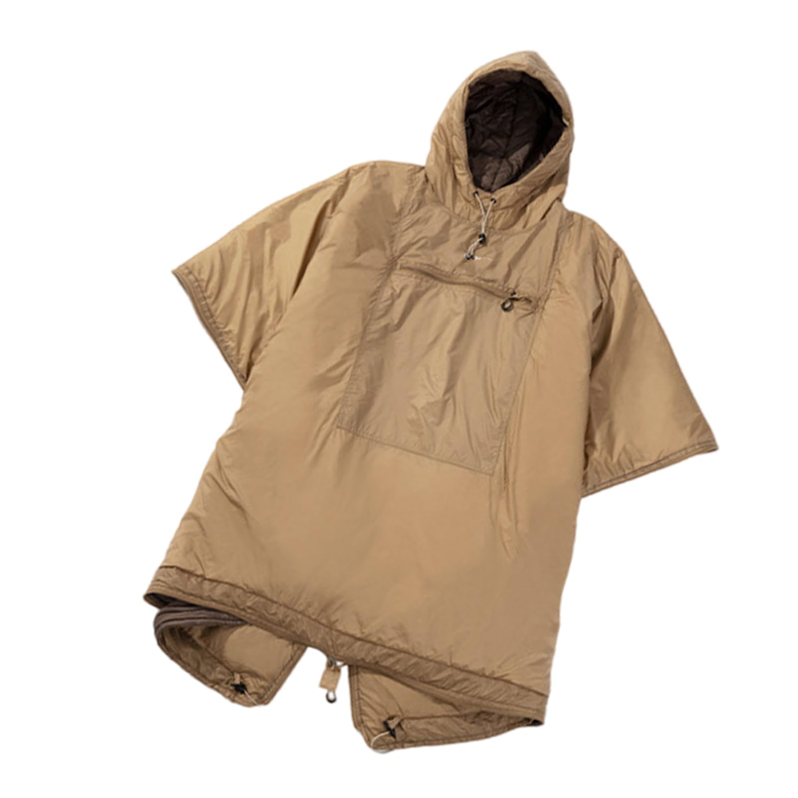 Kfwfuaee Warm Hues Outdoor Stadium Blanket Warm Travel Quilted Hooded Poncho Camping Wearable Hoodie Blanket Poncho Sleeping Bag