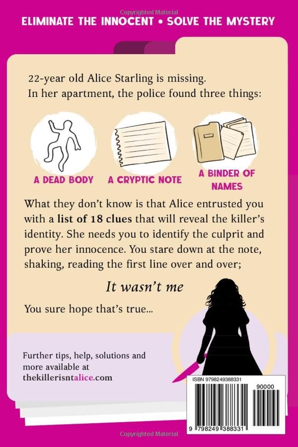 Image of The Killer Isn't Alice: The 46,600 Suspect Murder Mystery Puzzle
