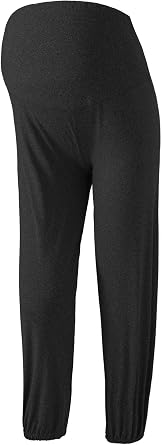 Womens Maternity Yoga Harem Pants Trousers Adjustable Waist Joggers Active Workout Sweatpants