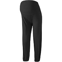 Women's Maternity Yoga Harem Pants Trousers Adjustable Waist Joggers Active Workout Sweatpants