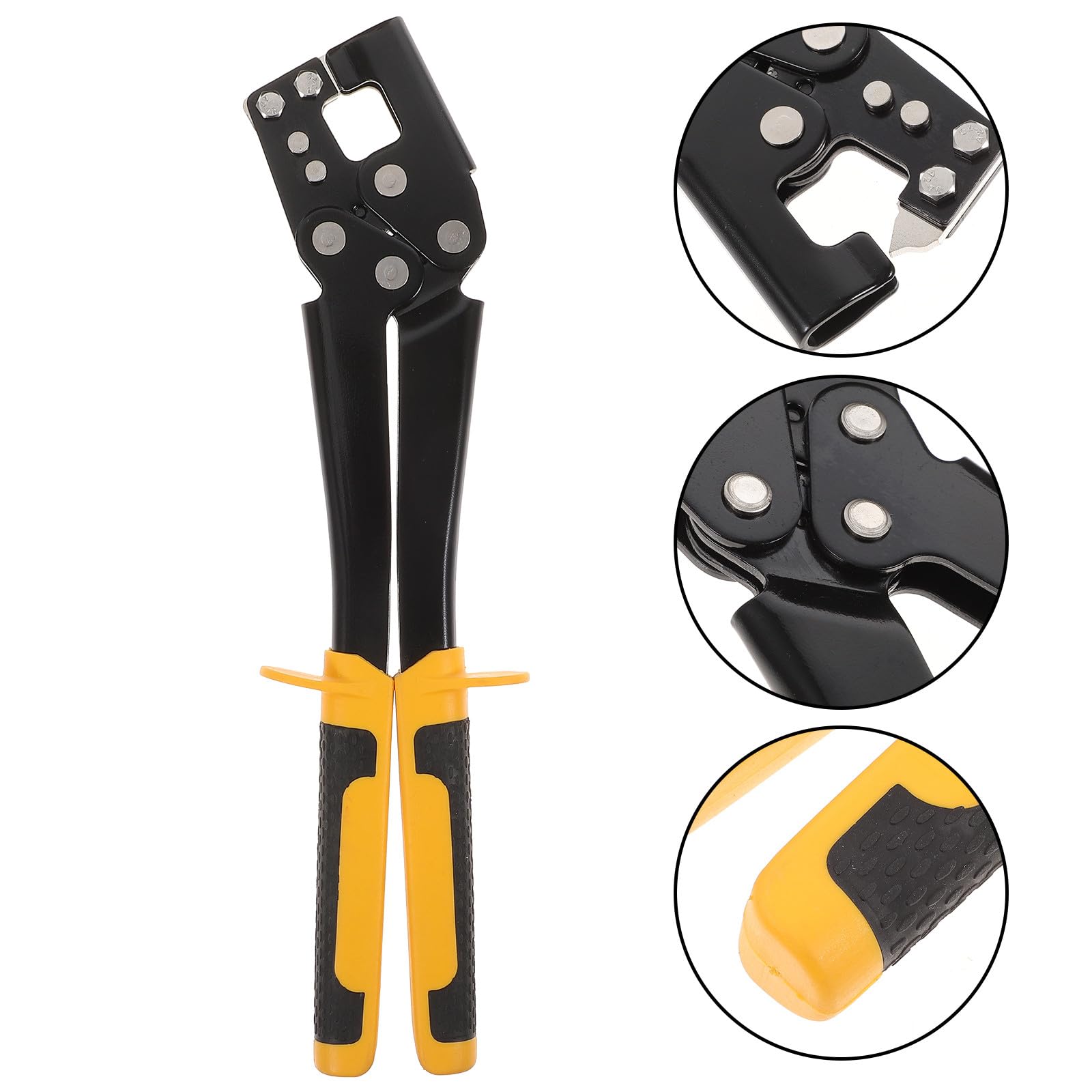 Ipetboom Pince à Sertir Armature Acier Antidérapante Poinçon Métal Fixation Plafond Outillage Manuel Usage Professionnel