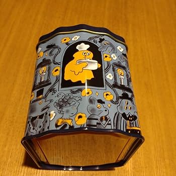 Amazon.co.jp: キャラメルゴーストハウス ハロウィン缶 空き缶
