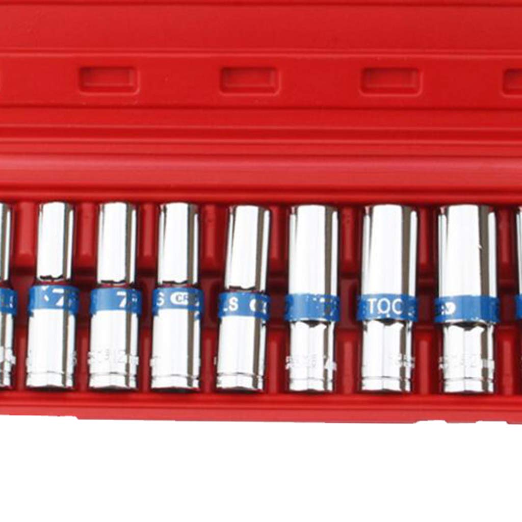 10 szt. 1/5.1 cm Hex Drive Deep Impact Socket Ręczny klucz pneumatyczny z grzechotką