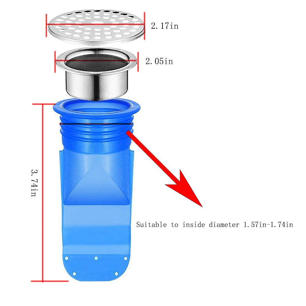 Buy 3Pcs Drain Backflow Preventer, One Way Valve for Pipes Tubes in