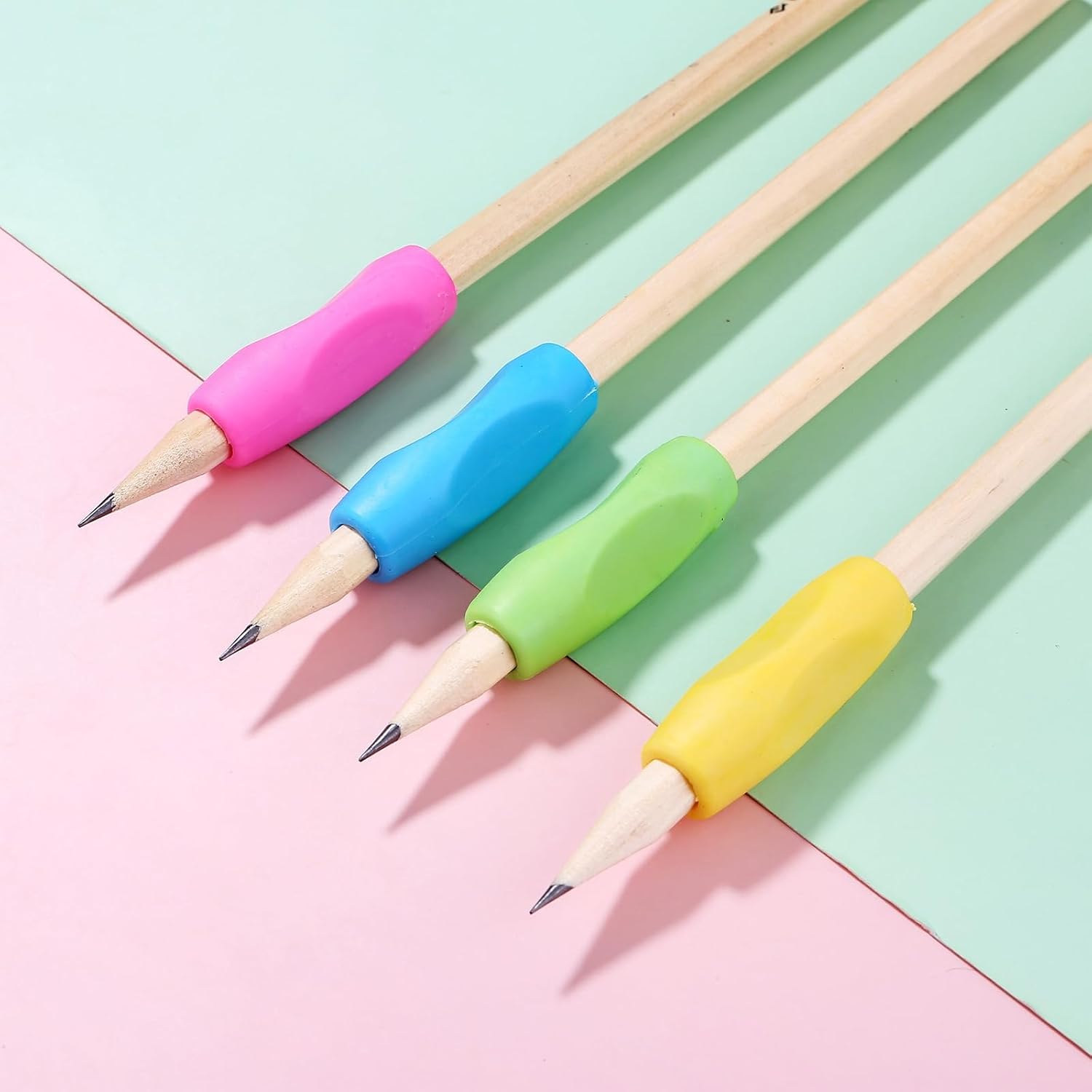10Pcs Pen Grips Set, Multicolor Silicone Pencil Grips for Handwriting image 5