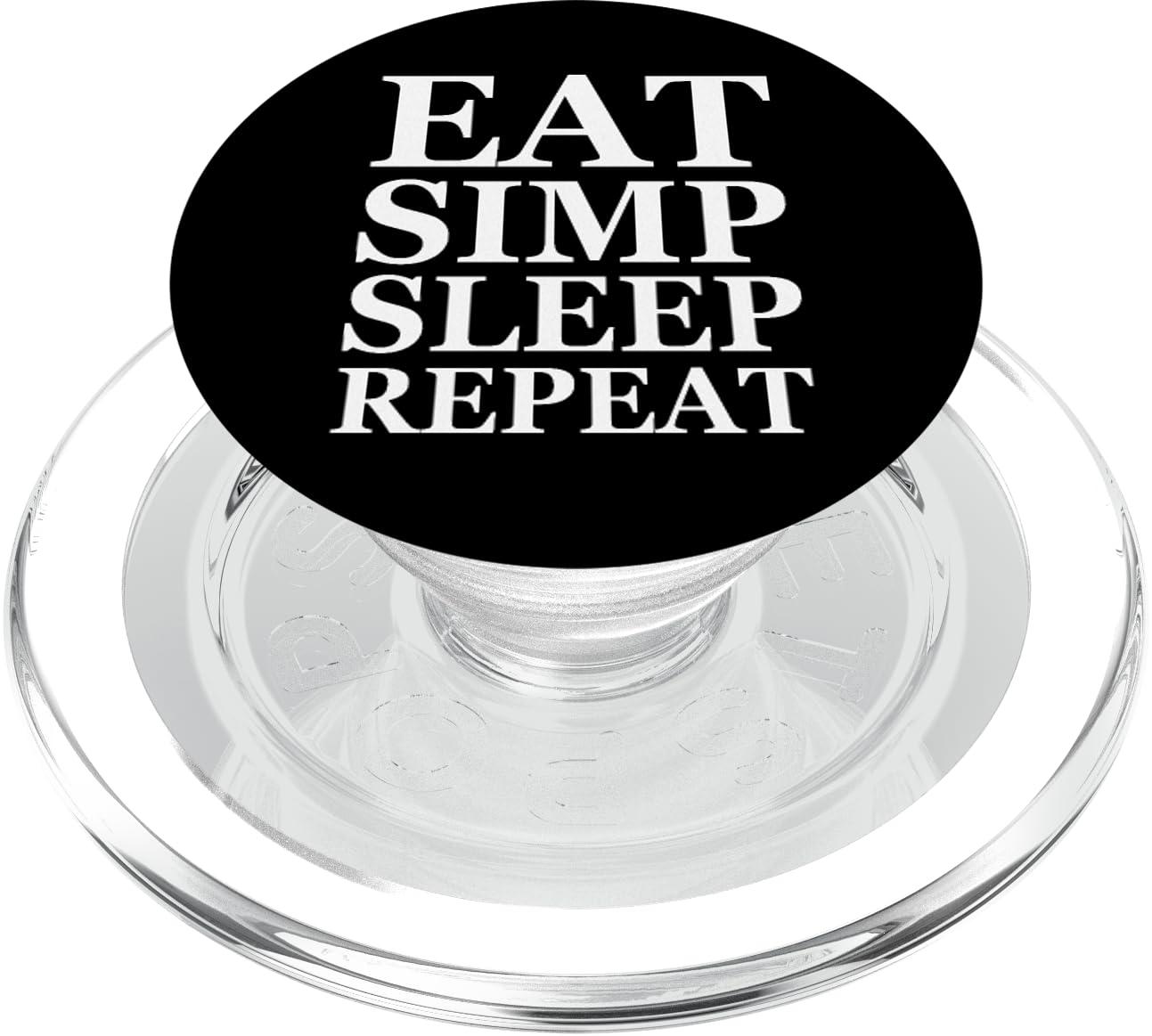 PopGrip MagSafe Eat Simp Sleep Repeat Support Magnétique Rétractable pour Mobile